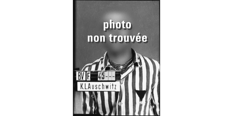Les SS ont détruit la plupart des archives du KL Auschwitz.  Le portrait d’immatriculation de ce détenu a disparu.