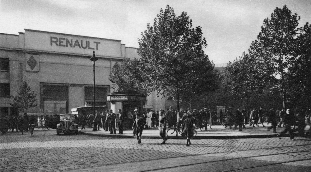 Boulogne-Billancourt. Place Jules-Guesde. Carte postale écrite le 16 novembre 1942. Coll. Mémoire Vive.