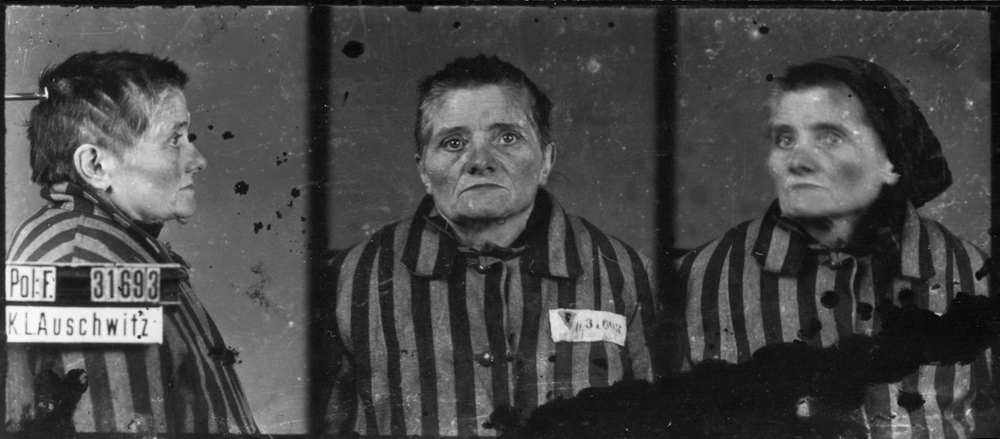JPEG - 82.7 ko     Photographiée à Auschwitz-I, le 3 février 1943.     Musée d’État d’Auschwitz-Birkenau, Oświęcim, Pologne.     Collection Mémoire Vive. Droits réservés.