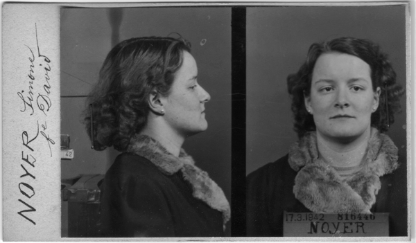 Photo anthropométrique prise le 17 mars 1942 par le service de l’identité judiciaire. © Archives de la Préfecture de Police (APP), Paris.