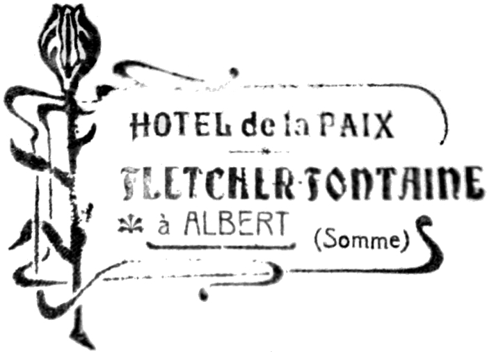 Le tampon de l’hôtel en 1920. A.N.