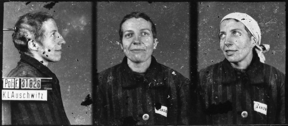 Photographiée à Auschwitz-I, le 3 février 1943. Musée d’État d’Auschwitz-Birkenau, Oświęcim, Pologne. Collection Mémoire Vive. Droits réservés.