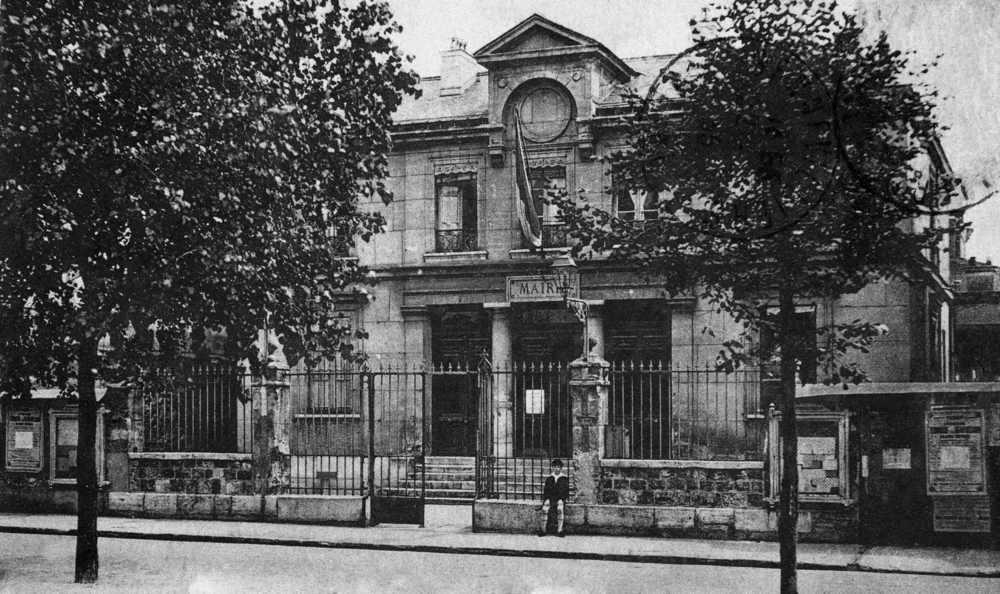 Gennevilliers. L’ancienne mairie. Carte postale oblitérée en 1935. Collection Mémoire Vive.