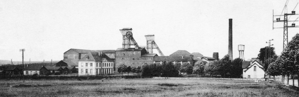 Jarny, la mine de Droitaumont. Carte postale oblitérée en 1936.  Collection Mémoire Vive.