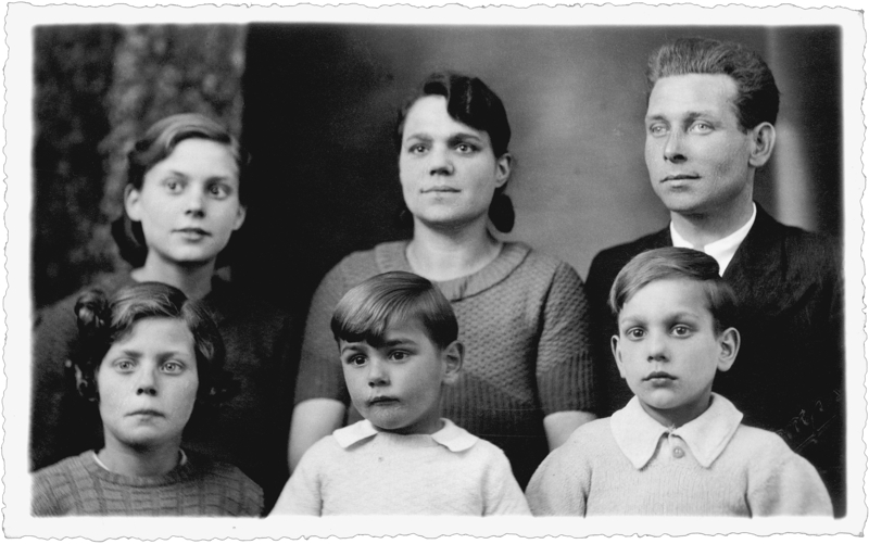 Gaston, X. Maillard et leurs enfants. Droits réservés.