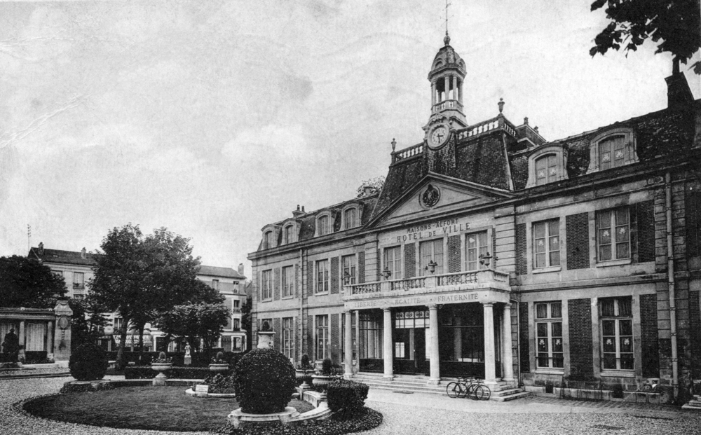 Maisons-Alfort, la mairie. Carte postale oblitérée en février 1940. Coll. Mémoire Vive.
