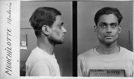 Photographie anthropométrique prise le 17 mars 1942 par le service de l’identité judiciaire de la préfecture de police. © APP, Paris.